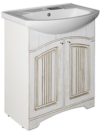 Mixline Тумба с раковиной Крит 65 патина золото – фотография-1