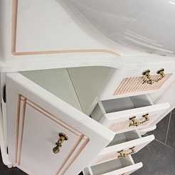 Aquanet Тумба с раковиной "Луис 110" белая – фотография-3