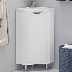 Corozo Мебель для ванной Мирра 40 угловая белая – фотография-6