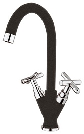 Florentina Смеситель "Ита AV" черный для кухонной мойки – фотография-1