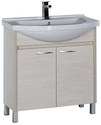 Aquanet Тумба под раковину Донна 80 беленый дуб – фото, картинка, фотография-1