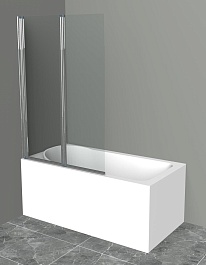 BelBagno Шторка на ванну 90/150 UNO-V-2-90/150-C-Cr – фотография-1