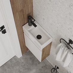 Teymi Накладная мебельная раковина Hanna 37 левая подвесная/накладная T50904 – фотография-6