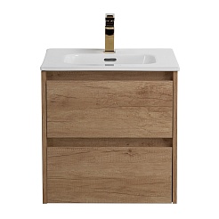 BelBagno Тумба под раковину Kraft 50 подвесная Rovere Nebrasca Nature – фотография-2