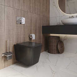 Grossman Унитаз подвесной GR-4441BMS черный матовый – фотография-5