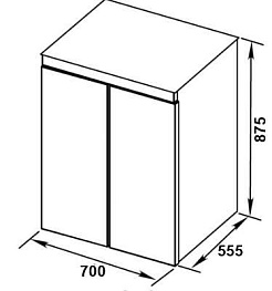 De Aqua Шкаф для стиральной машины Трио Люкс – фотография-2