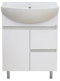 Misty Тумба с раковиной Амур 60, 2 ящика – фотография-1