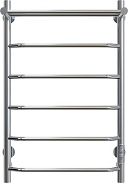 Aringa Полотенцесушитель электрический Киото 80x50 AR03001CH с полкой хром – фотография-1