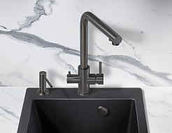 Milacio Смеситель для кухни Ultra MCU.553.GM вороненая сталь – фотография-5