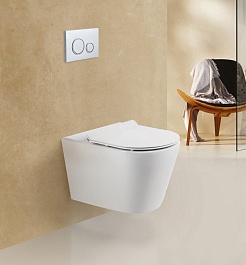 BelBagno Унитаз подвесной Flay-r BB053CHR/BB2111SC – фотография-4