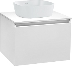 Runo Мебель для ванной Бари 60 Bella подвесная белая – фотография-2