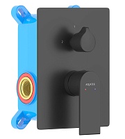 Aquatek Смеситель для душа и ванны Лира AQ1446MB матовый черный