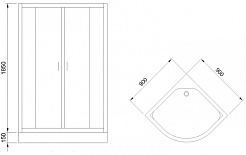 Royal Bath Душевой уголок RB EKO 90 HK-M 90х90х200 – фотография-3