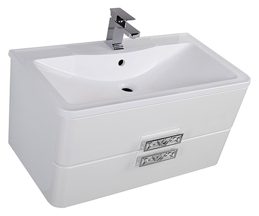 Aquanet Тумба с раковиной Паллада 90 белая – картинка-7