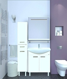 Misty Тумба с раковиной Джулия 65 белая White – фотография-2