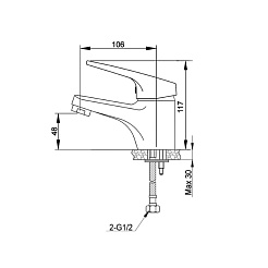 Raiber Смеситель для раковины Nova R2502 – фотография-2