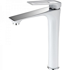 Frap Смеситель для раковины H52 F1052-54 белый/хром – фотография-1