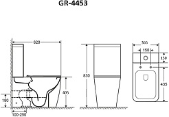 Grossman Унитаз компакт Style GR-4453S белый – фотография-6