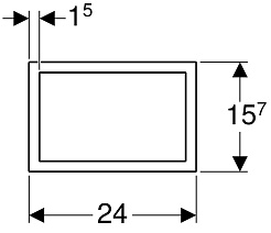 Geberit Рамка смывной клавиши Sigma 60 115.641.21.1 хром глянец – фотография-2