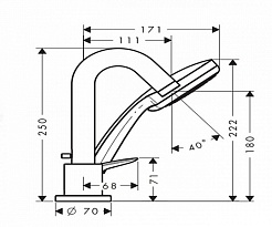 Hansgrohe Смеситель Logis 71313000 на борт ванны – фотография-2