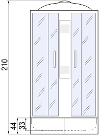 River Душевая кабина Nara 120/80/46 MT R – фотография-4