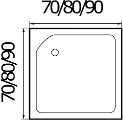 Wemor Душевой поддон 90/24 S – фотография-3