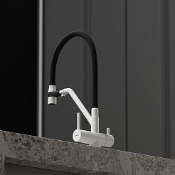 Sancos Смеситель для кухни Dora SC4003GR белый гранит – фотография-2
