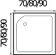 Wemor Душевой поддон 90/24 S – картинка-6