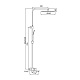 Frap Душевая стойка H802 F24802-1 сатин – фотография-4