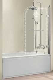 Cezares Шторка на ванну RETRO-A-V-1-80/145-CP-Cr-R – фотография-1