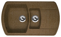 Florentina Мойка гранитная Нире 860 К коричневый – фотография-1