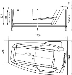 Радомир Акриловая ванна "Аризона" L – фотография-9