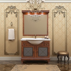 Opadiris Тумба с раковиной Борджи 105 светлый орех – фотография-3