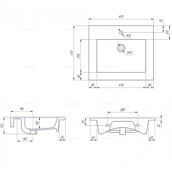 СанТа Тумба с раковиной Вегас 65 – фотография-3