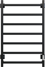 Aringa Полотенцесушитель электрический Порто 80x50 AR03012BL черный – фотография-1