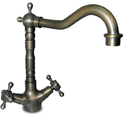 Granfest Смеситель для кухни 20608 бронза – фотография-1