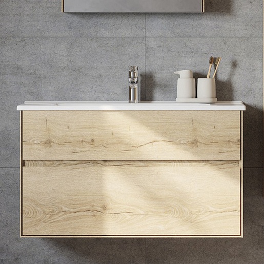 Акватон Тумба под раковину Либерти 100 дуб эльвезия – картинка-23