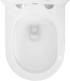 Azario Унитаз-компакт Maro AZ-2125 безободковый с бачком с сиденьем микролифт белый – фотография-11