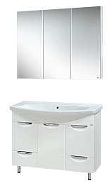 Misty Тумба с раковиной Лаванда 80 с ящиками – фотография-5