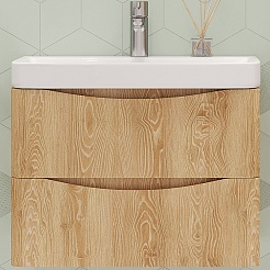 Velvex Тумба с раковиной Clay 70 дуб верона – фотография-1