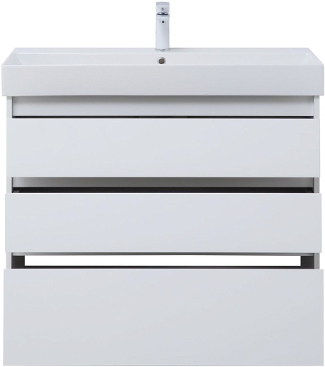 Aquanet Тумба с раковиной Nova Lite 100 белая глянцевая – картинка-7