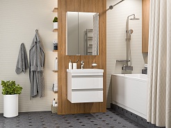 Misty Мебель для ванной Ингрид 60 подвесная белая – фотография-2