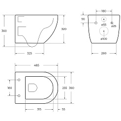 BelBagno Унитаз подвесной Uno-Tor BB5177CH-TOR/SC – фотография-11
