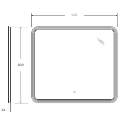 Cezares Зеркало Duet 90 – фотография-8