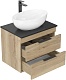 Onika Тумба с раковиной и столешницей Легран 60 подвесная дуб галифакс – фотография-23