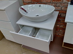 Misty Тумба с раковиной Ива 60 белая – фотография-6