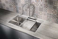 Milacio Мойка кухонная Denia 75 Steel со смесителем нержавеющая сталь – фотография-5