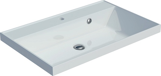 Водолей Тумба с раковиной Лайт 70 черная – фотография-6