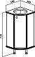 Runo Тумба с раковиной Браво 40 угловая – фотография-5