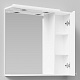 Водолей Зеркальный шкаф Адам 75 R белое – картинка-8